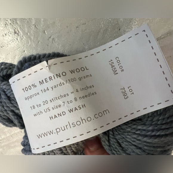 Purl Soho Merino Wool Worsted Twist in Heathered Grey NWT - Picture 2 of 2